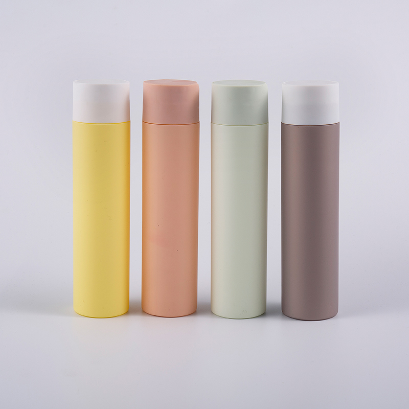 Vícebarevná čisticí láhev Soft Touch kulatého tvaru 250 ml s uzávěrem disku