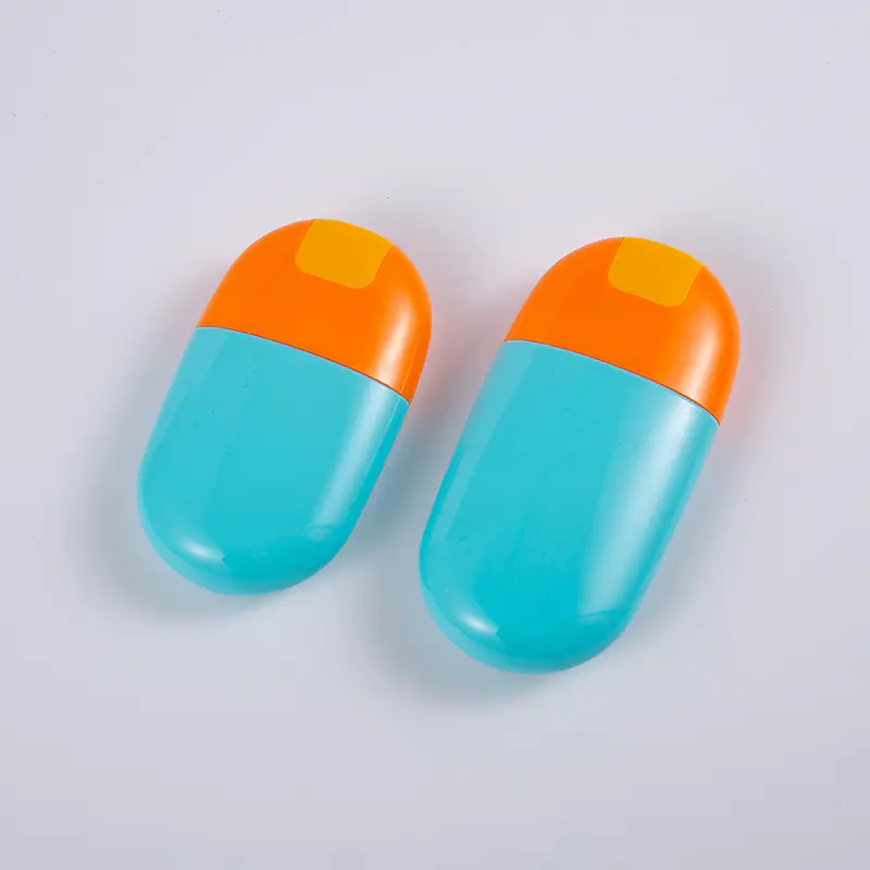 Solid Blue barva 30ml 50ml EVOH vícevrstvá lahvička na opalování se šroubovacím uzávěrem