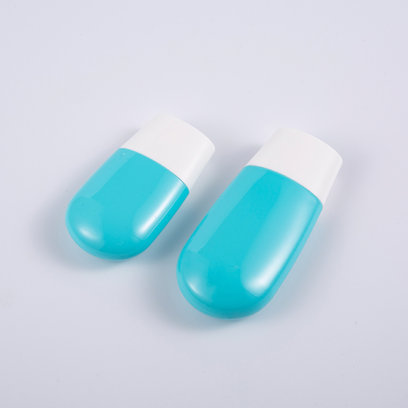 Eco-Friendly Travel Essential 30ml a 50ml prémiová modrá PE láhev na opalování
