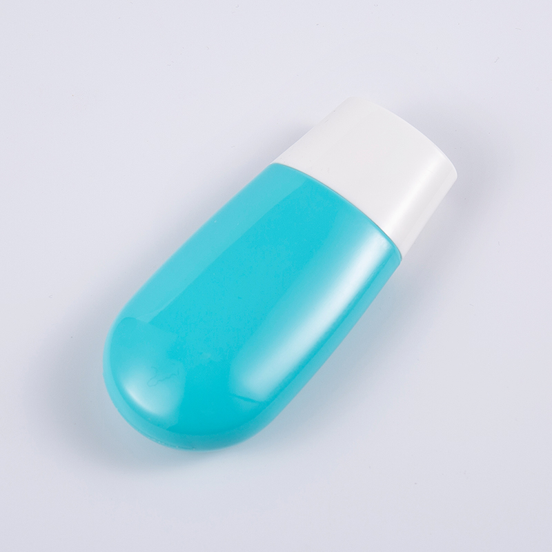 Eco-Friendly Travel Essential 30ml a 50ml prémiová modrá PE láhev na opalování Eco-Friendly Travel Essential 30ml a 50ml prémiová modrá PE láhev na opalování