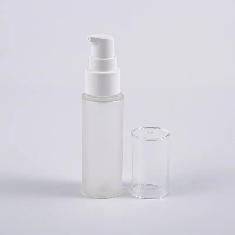 Různé barvy Kulatý tvar 30ml PETG lahvička na lotion s pumpičkou Cestovní použití