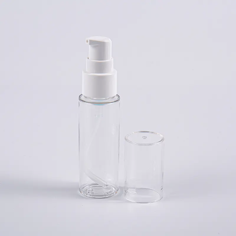 Různé barvy Kulatý tvar 30ml PETG lahvička na lotion s pumpičkou Cestovní použití