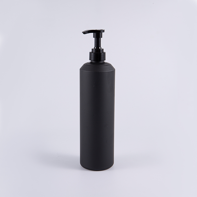 Bílá a černá měkká kulatá velká 1000ml PE čistící láhev s pumpičkou