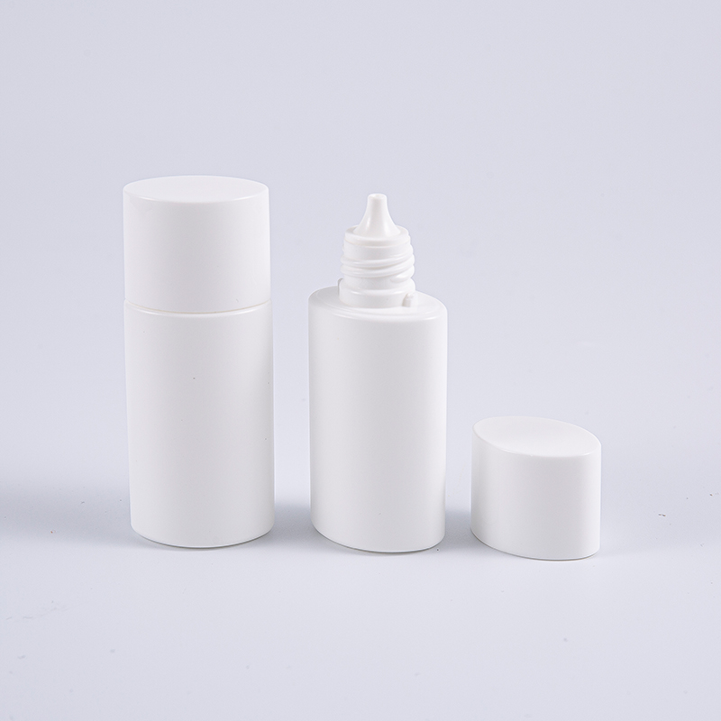 Oval Shape White 15ml PE lahvička na opalování 