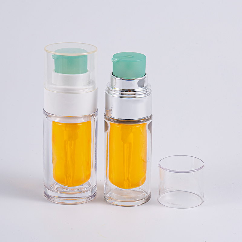 Čirá PETG láhev s vícevrstvým kompozitním vnitřním sáčkem 30 ml 50 ml vakuová láhev s pumpičkou Čirá PETG láhev s vícevrstvým kompozitním vnitřním sáčkem 30 ml 50 ml vakuová láhev s pumpičkou