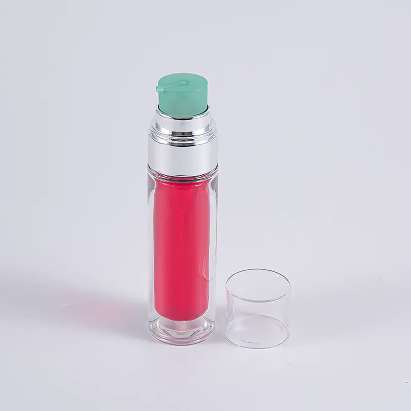 Čirá PETG láhev s vícevrstvým kompozitním vnitřním sáčkem 30 ml 50 ml vakuová láhev s pumpičkou Čirá PETG láhev s vícevrstvým kompozitním vnitřním sáčkem 30 ml 50 ml vakuová láhev s pumpičkou