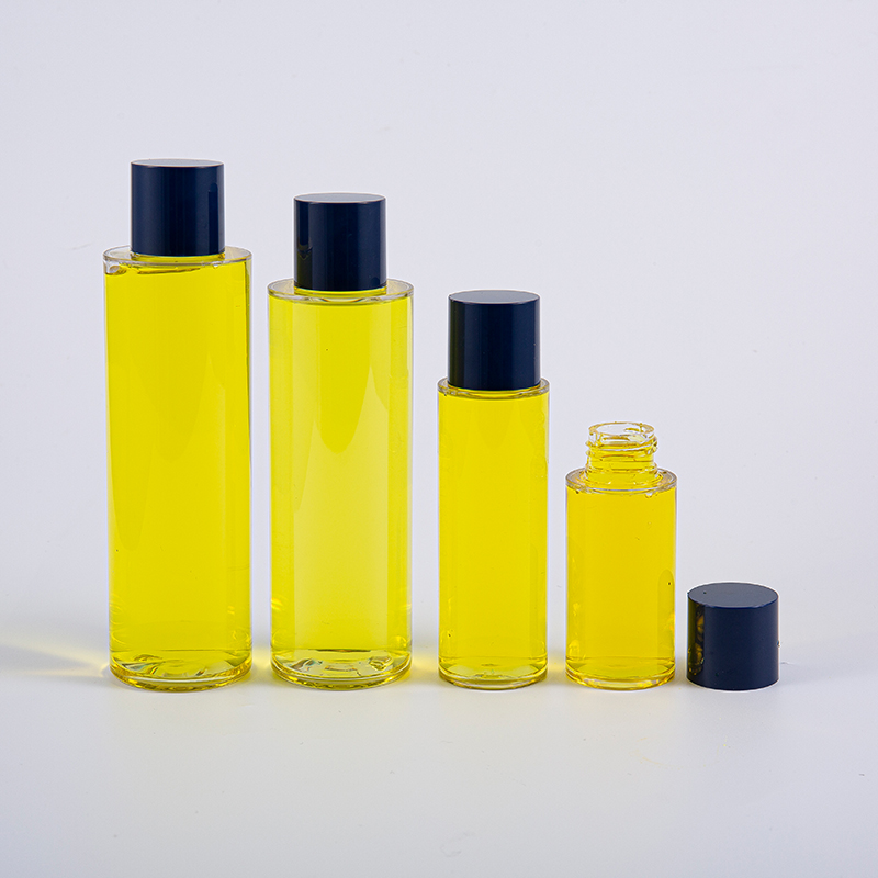 50 ml 100 ml 120 ml 130 ml 170 ml 200 ml PETG kulatá lahvička na lotion s kulatým šroubovacím uzávěrem a malými vložkami